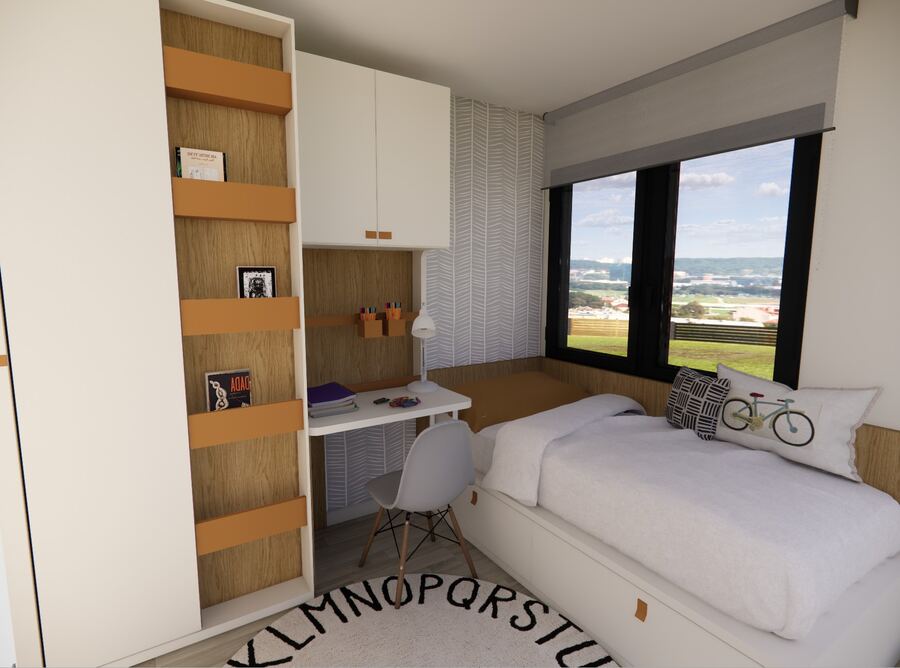 Render 3D con vistas al jardín